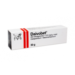 DAIVOBET TOPICAL OINTMENT ( BETAMETHASONE 0.05 MG + CALCIPOTRIOL 0.005 MG ) 30 GM